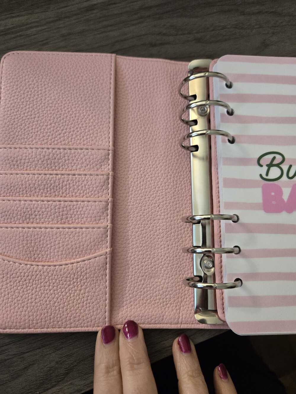 A6 Quilted Pink Women's Organizer - Picture 3 of 7